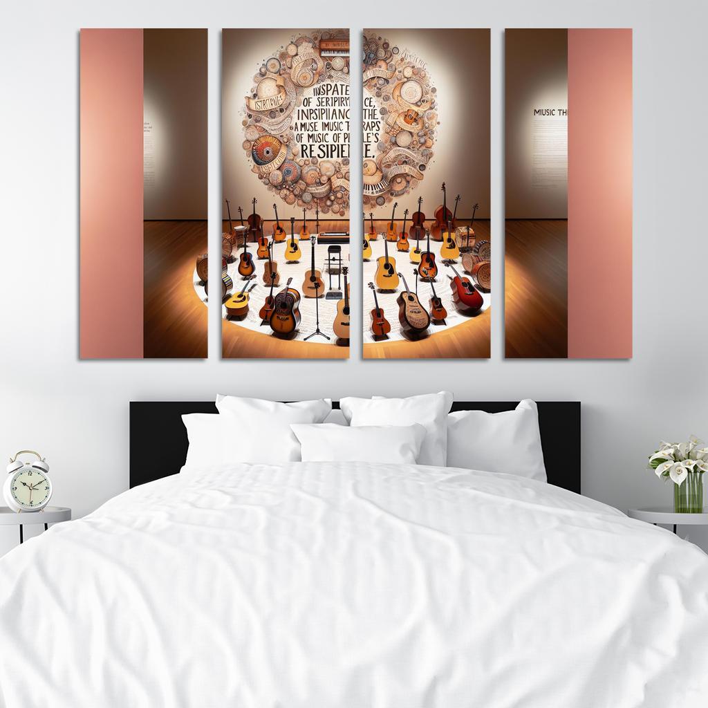 Melodies Of The Unheard Advocating For Music Therapy Multi-panel Paintings