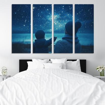 The Light Of Hope A Mothers Guiding Star Canvas Paintings Frame
