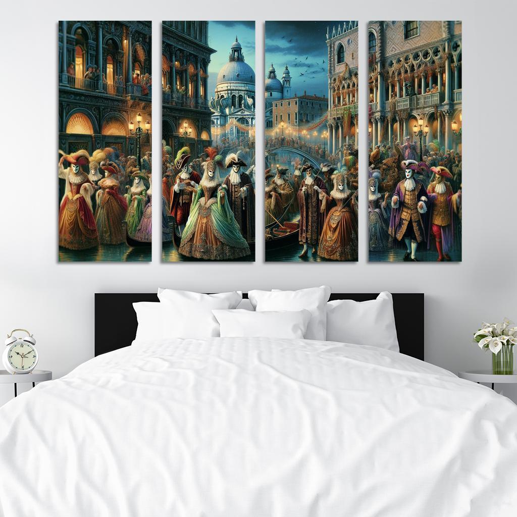 Carnival Of Venice Canvas Paintings Frame