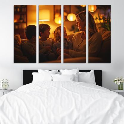 A Mothers Heart The Foundation Of Family Canvas Paintings Frame