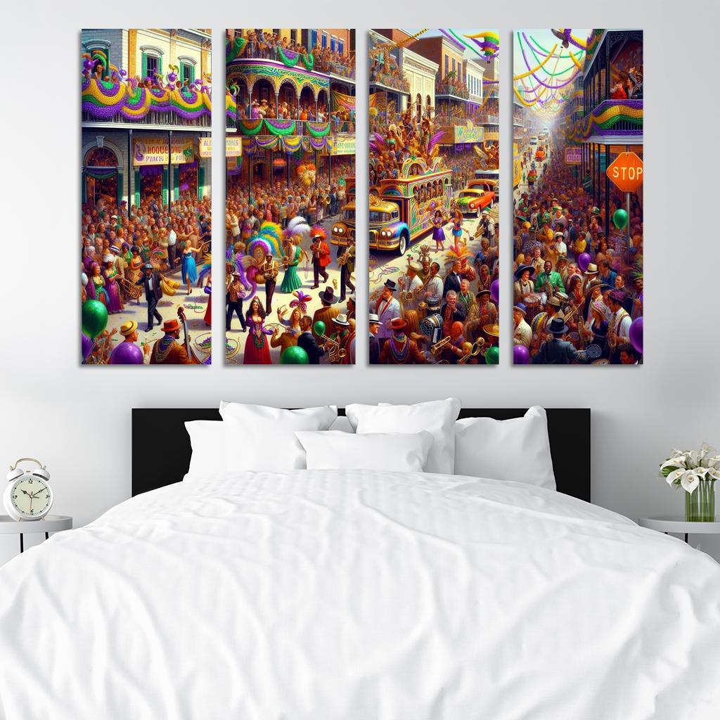 Mardi Gras Canvas Paintings Frame