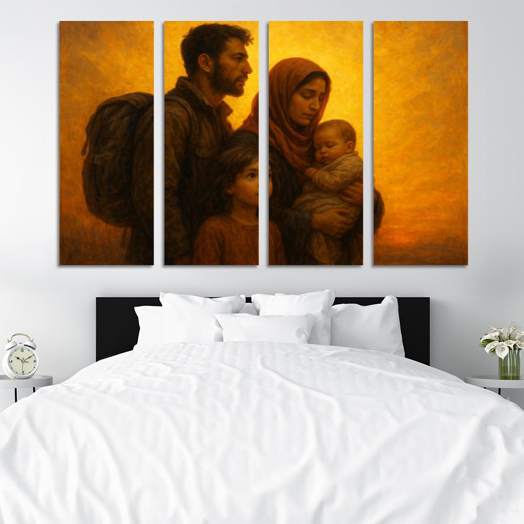 Light Of Hope Art Inspiring Refugee Empowerment Premium Artwork Frames