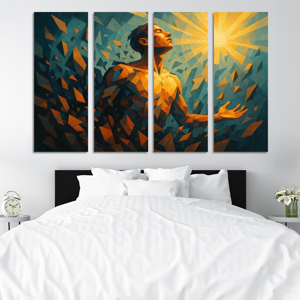 Echoes Of Resilience In Mental Health Art Canvas Paintings Frame