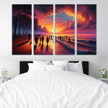 Sunrise Bay Early Morning Magic Multi-panel Paintings