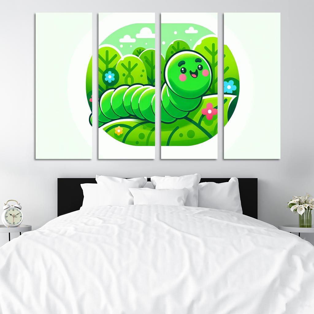 Cute Caterpillar - Nature Explorer Framed Paintings