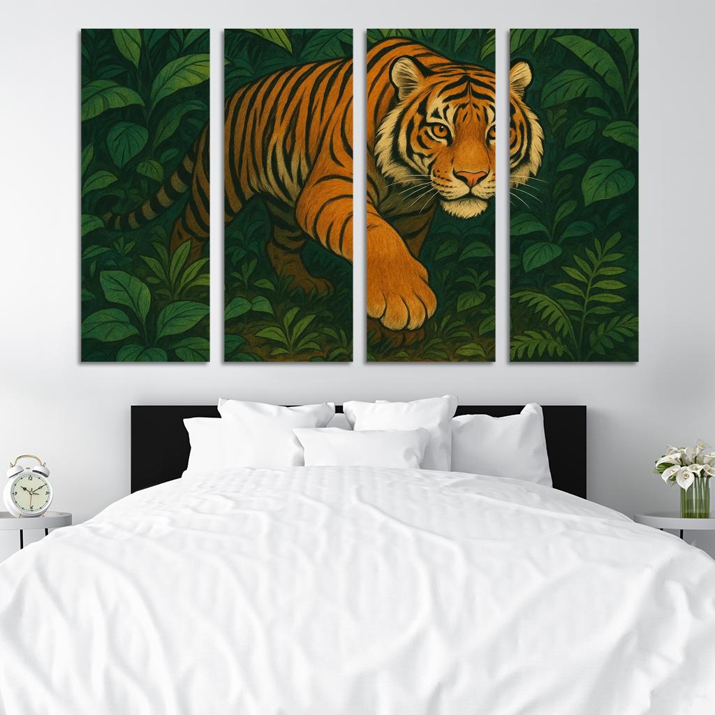 Brave Tiger Tracker Premium Artwork Frames