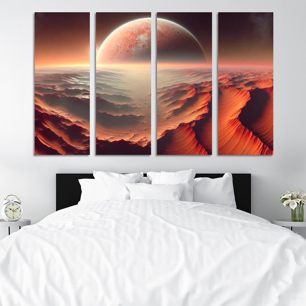 The Evolving Landscape Of Mars Abstract Paintings Frame