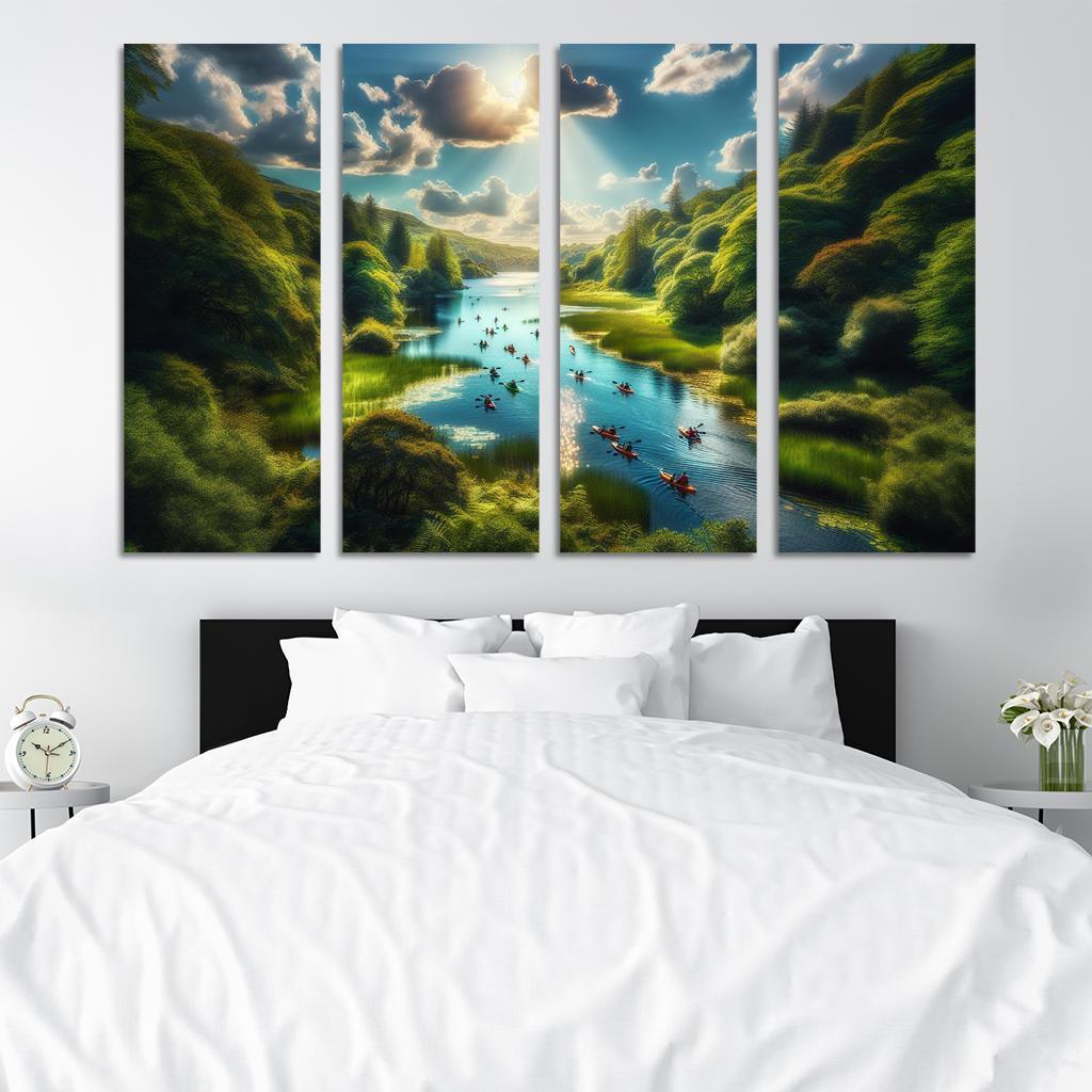 Crystal Waters Ideal For Kayaking Adventures Abstract Paintings Frame