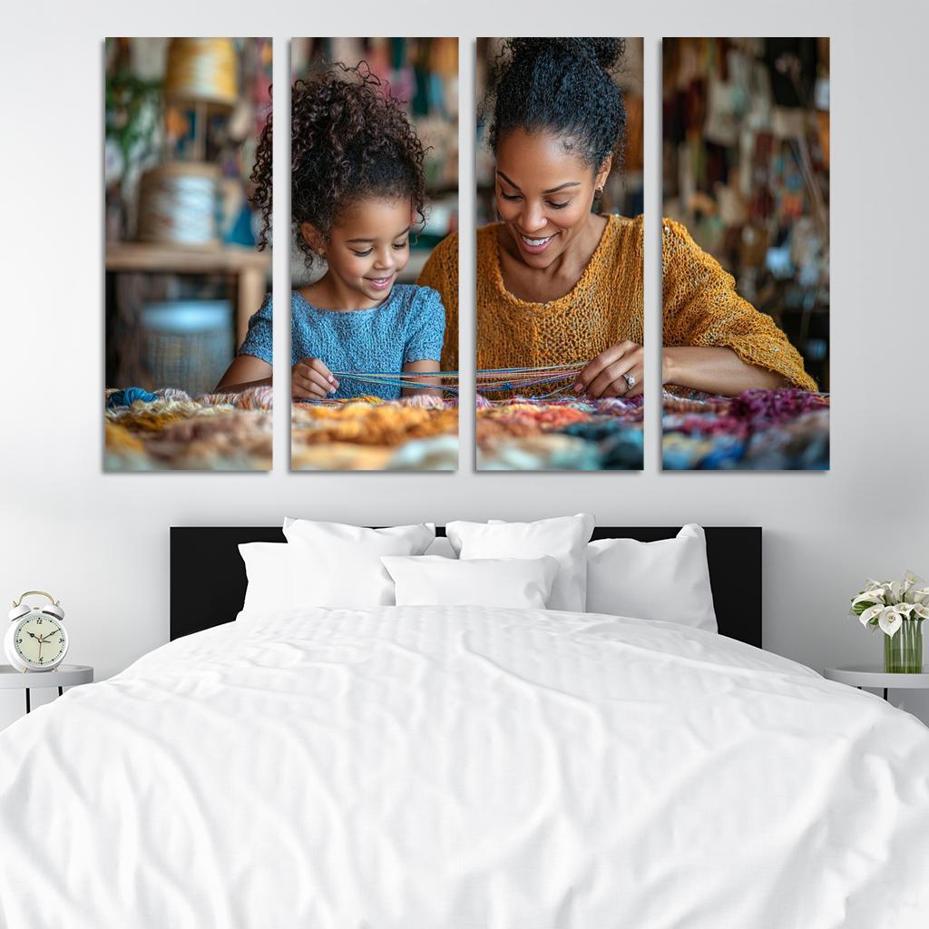 The Tapestry Of Love Weaving Memories Together Canvas Paintings Frame