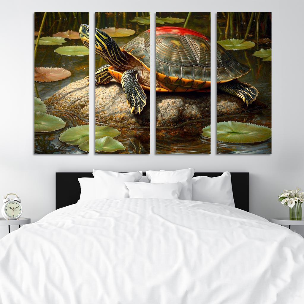 The Majestic Red-eared Slider The Freshwater Delight Art Trends