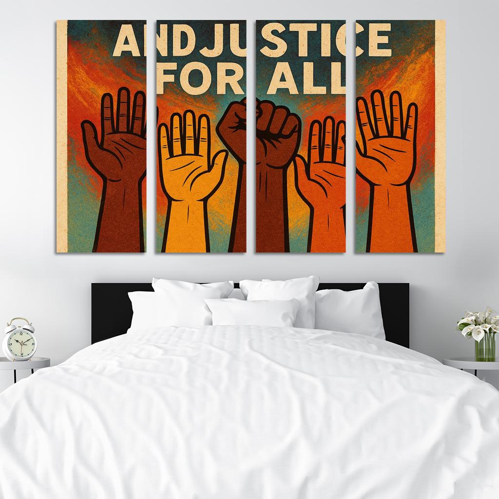 Waves Of Justice Artistic Advocacy For Social Equity Premium Artwork Frames
