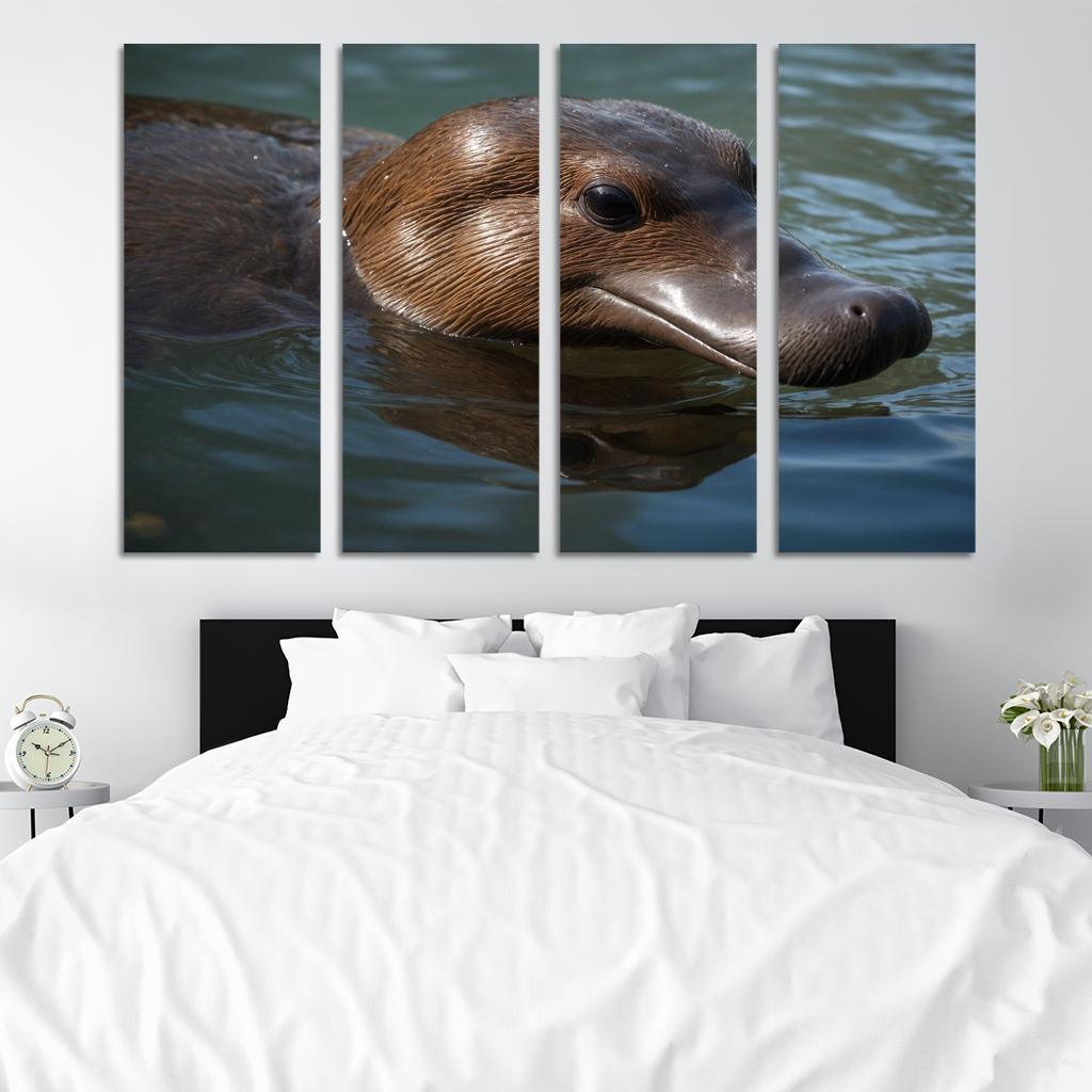 The Mysterious Platypus Nature's Oddity Premium Artwork Frames