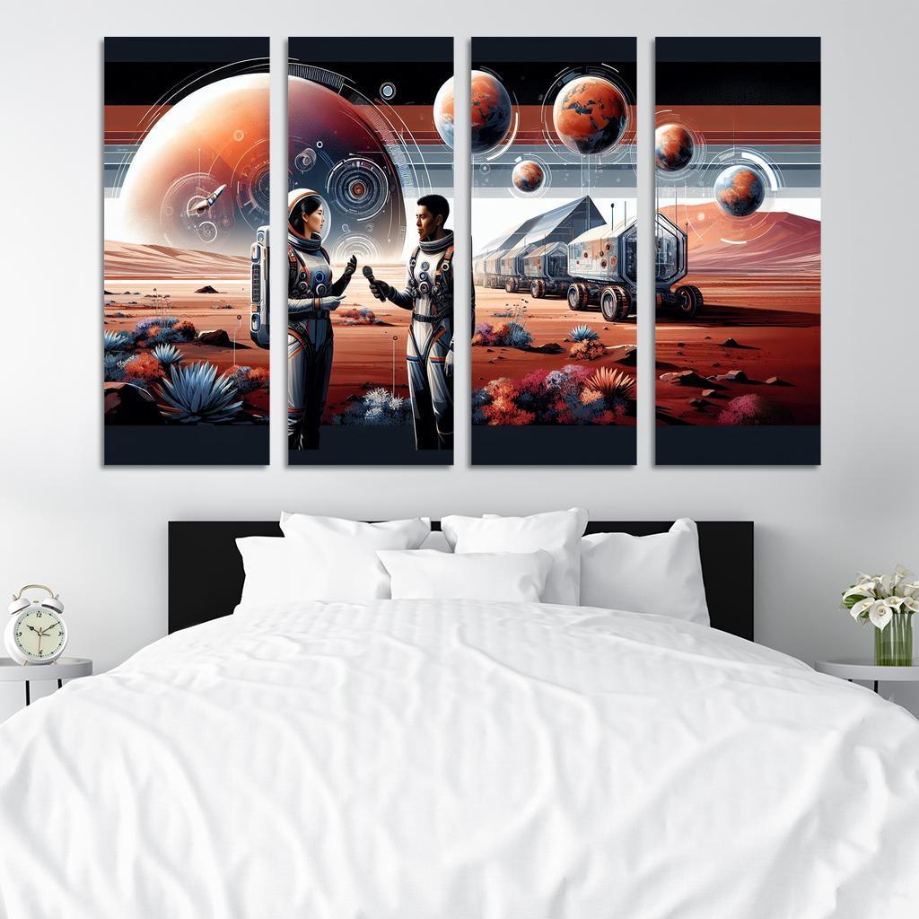 The Thrilling Future Of Human Space Travel Abstract Paintings Frame