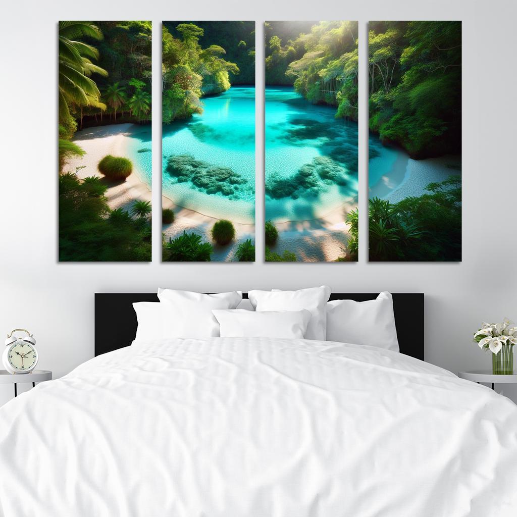 Lagoon Of Dreams Modern Paintings Frame