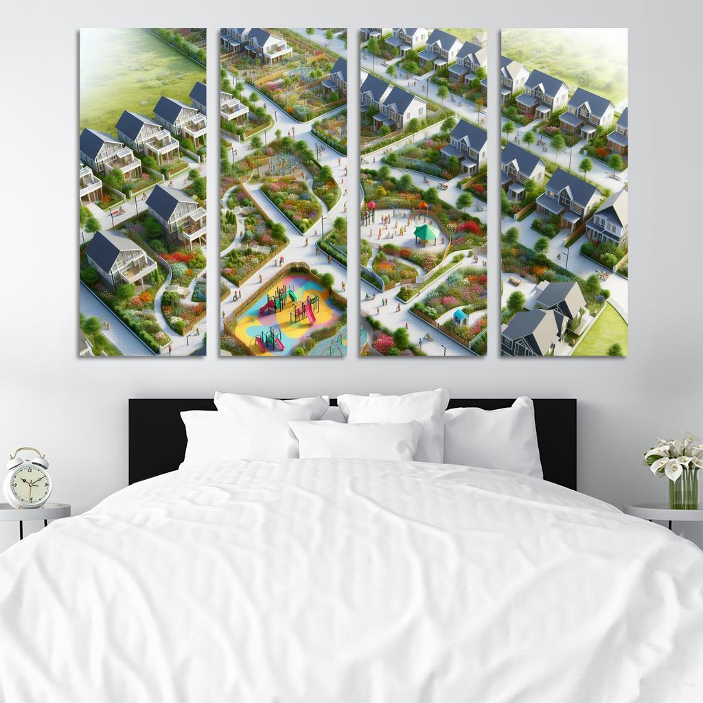 Interconnected Living Environments Custom Paintings Frame