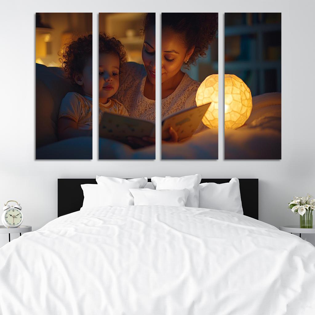 Guardian Angels A Mothers Everlasting Watch Canvas Paintings Frame