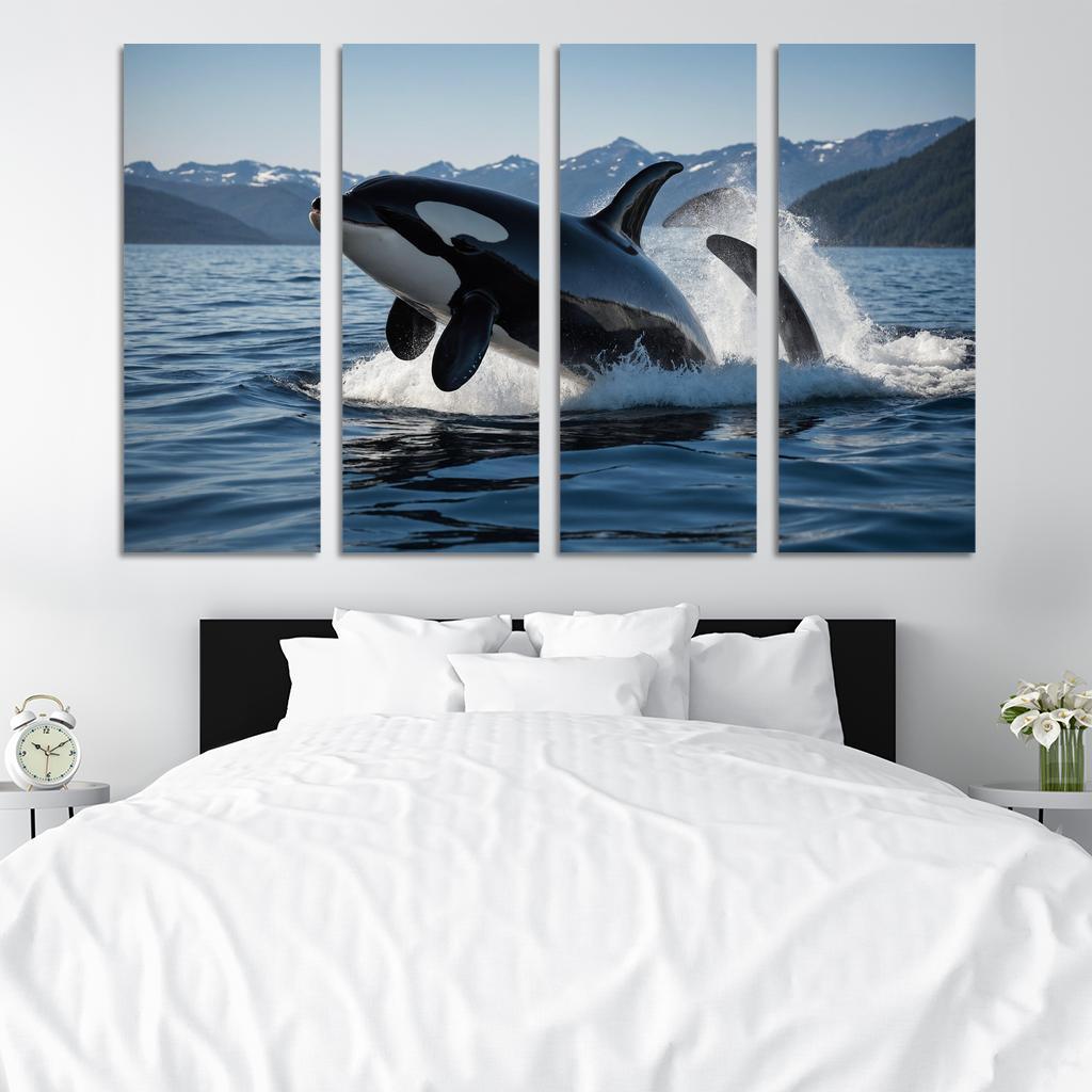The Majestic Orca The Ocean's Apex Predator Custom Paintings Frame