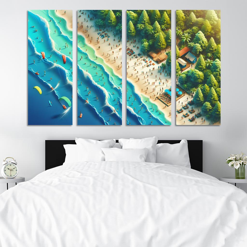 Echo Bay Adventure Beach Modern Paintings Frame