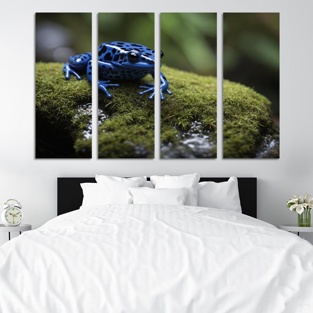 The Striking Blue Poison Dart Frog A Gem Of The Rainforest Framed Paintings