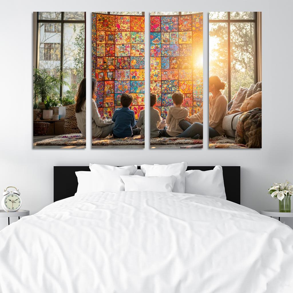 Woven Hearts The Tapestry Of Togetherness Custom Paintings Frame