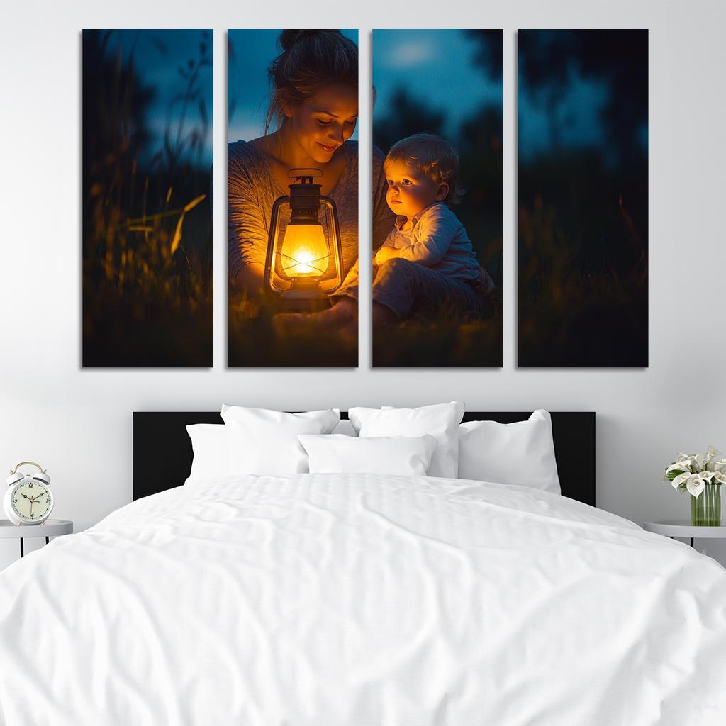 A Light In The Dark A Mothers Guiding Presence Canvas Paintings Frame