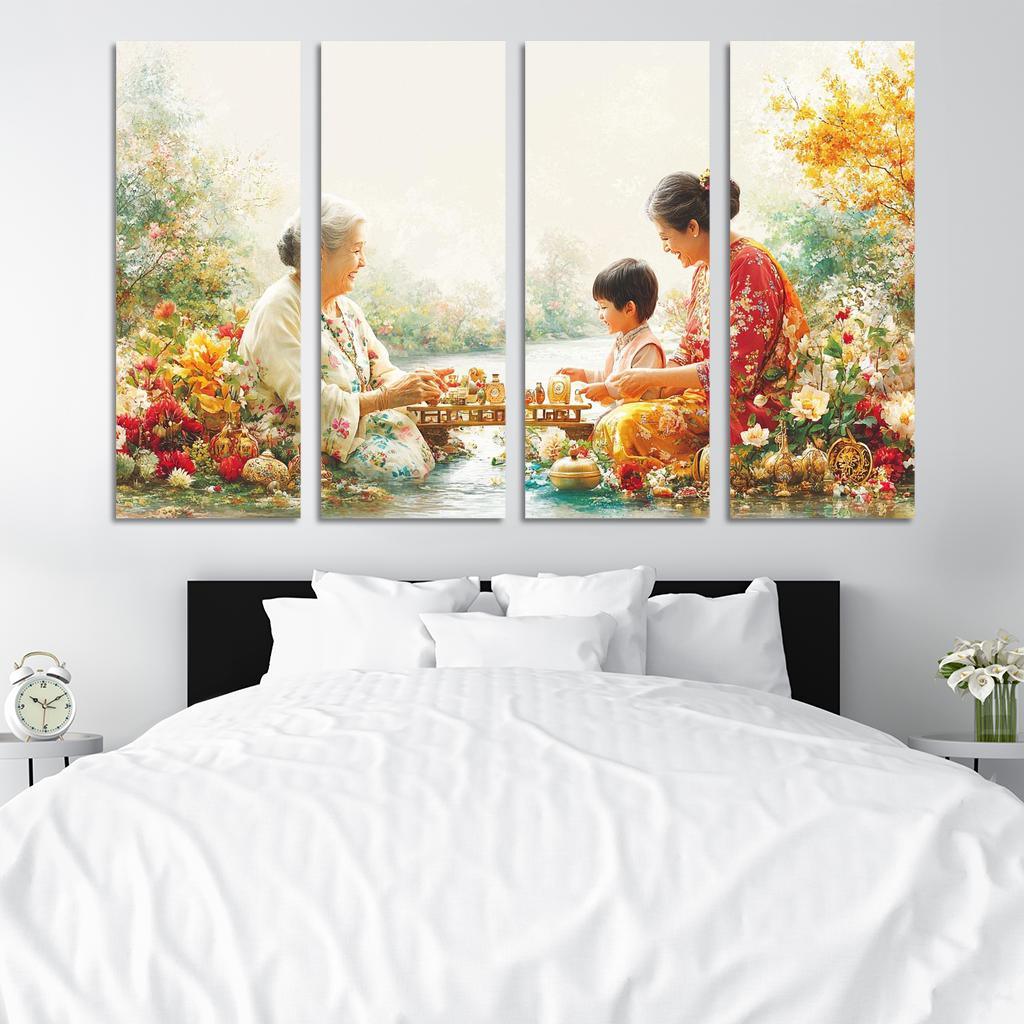 A Bridge Of Love The Connection Between Generations Custom Paintings Frame