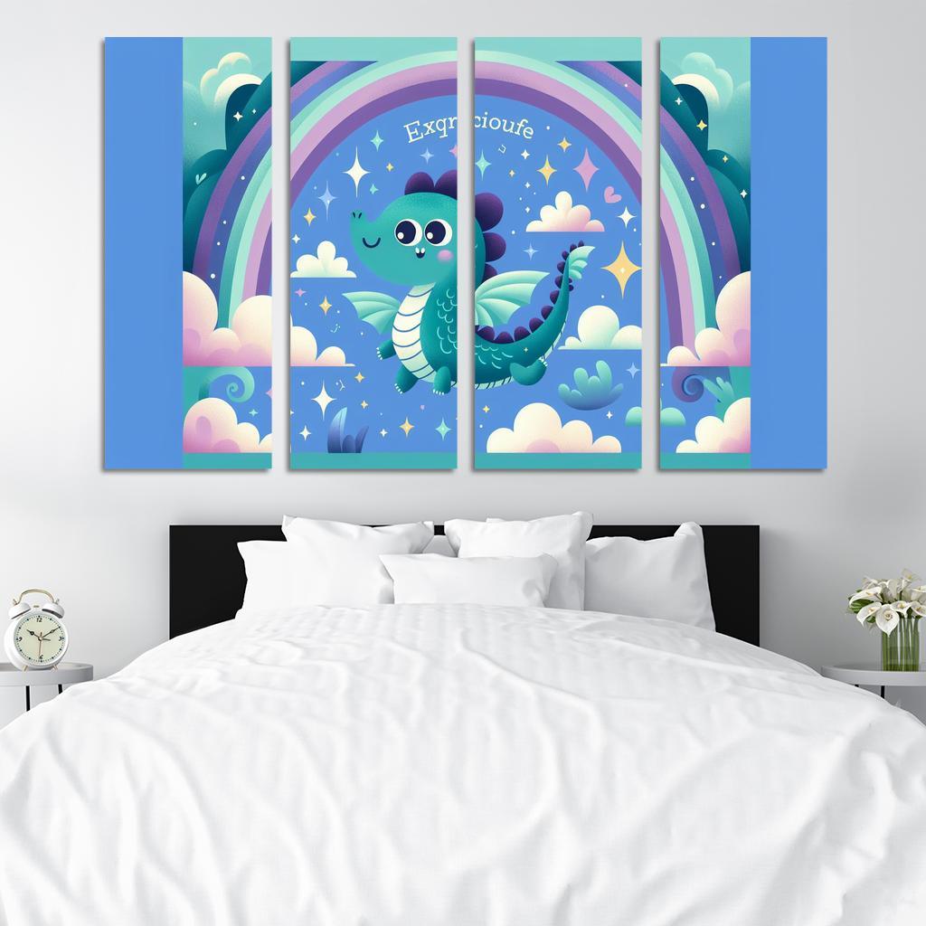 Dreamy Dragons - Fantasy Flight Framed Paintings