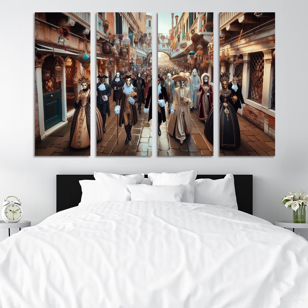 Venice Carnival Canvas Paintings Frame