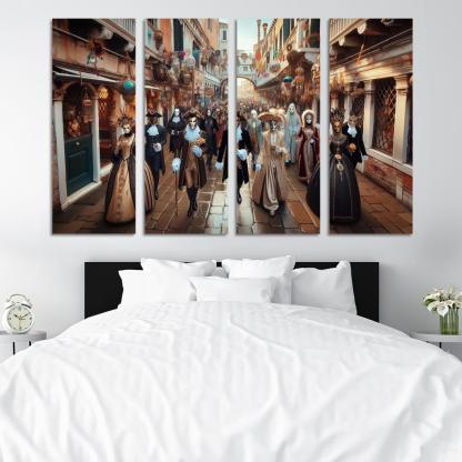 Venice Carnival Canvas Paintings Frame
