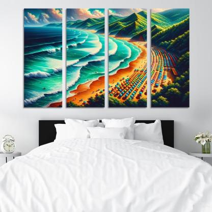 Emerald Isle Adventures Modern Paintings Frame