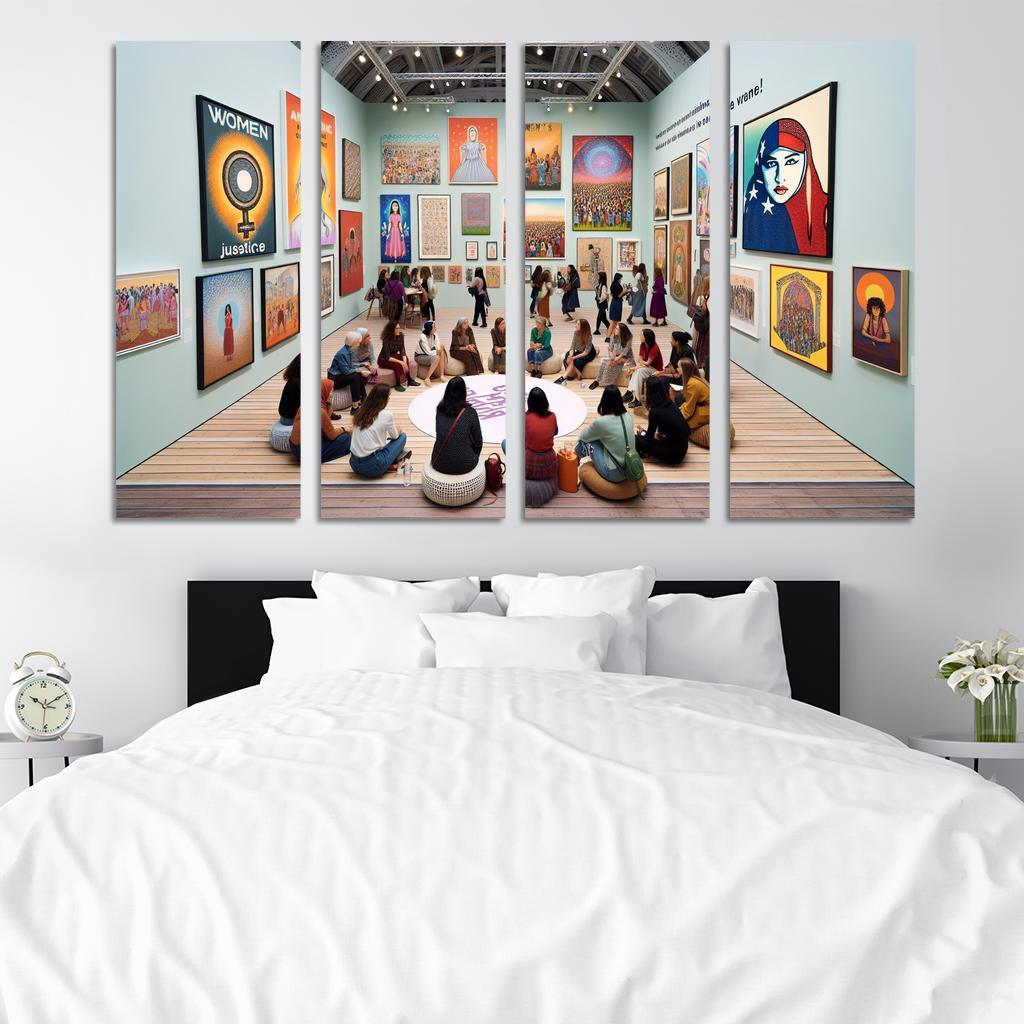 Dreams Of Equality Gender Justice Through Art Oil Paintings Frame