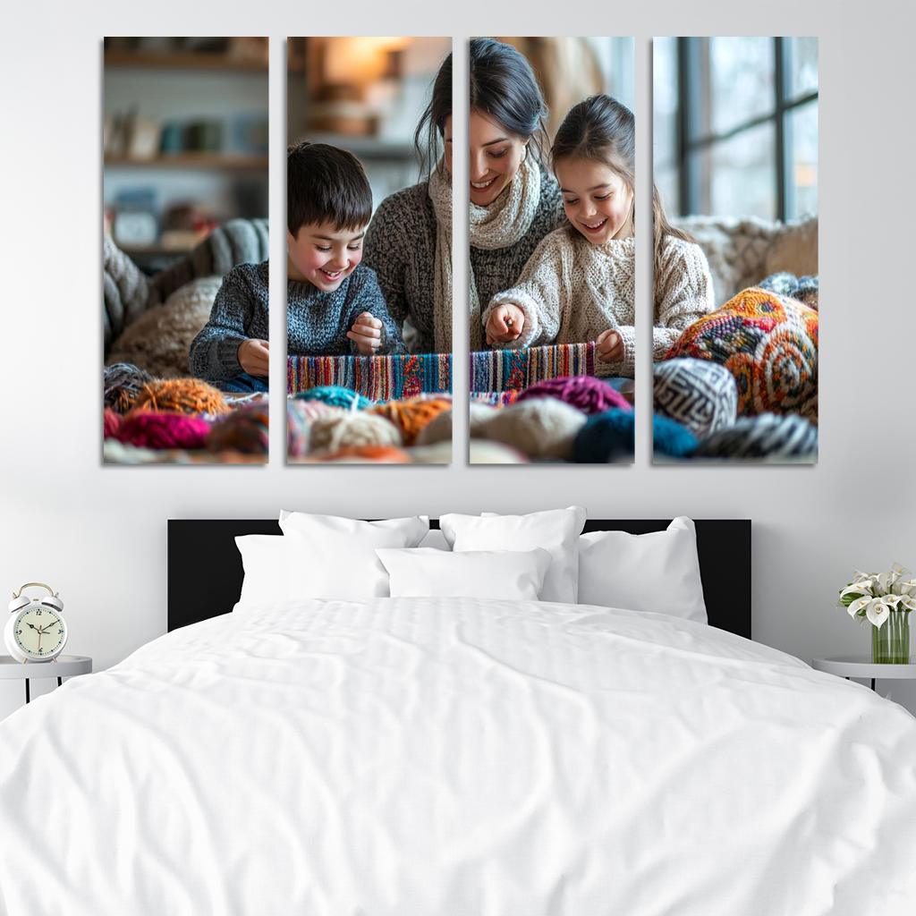 The Tapestry Of Togetherness Weaving Family Love Custom Paintings Frame