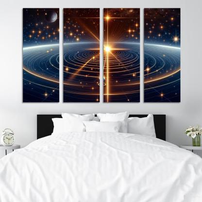 The Mechanics Of Stellar Parallax Abstract Paintings Frame