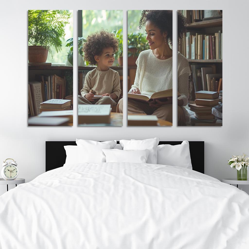 Whispers Of Wisdom A Mothers Teachings Canvas Paintings Frame