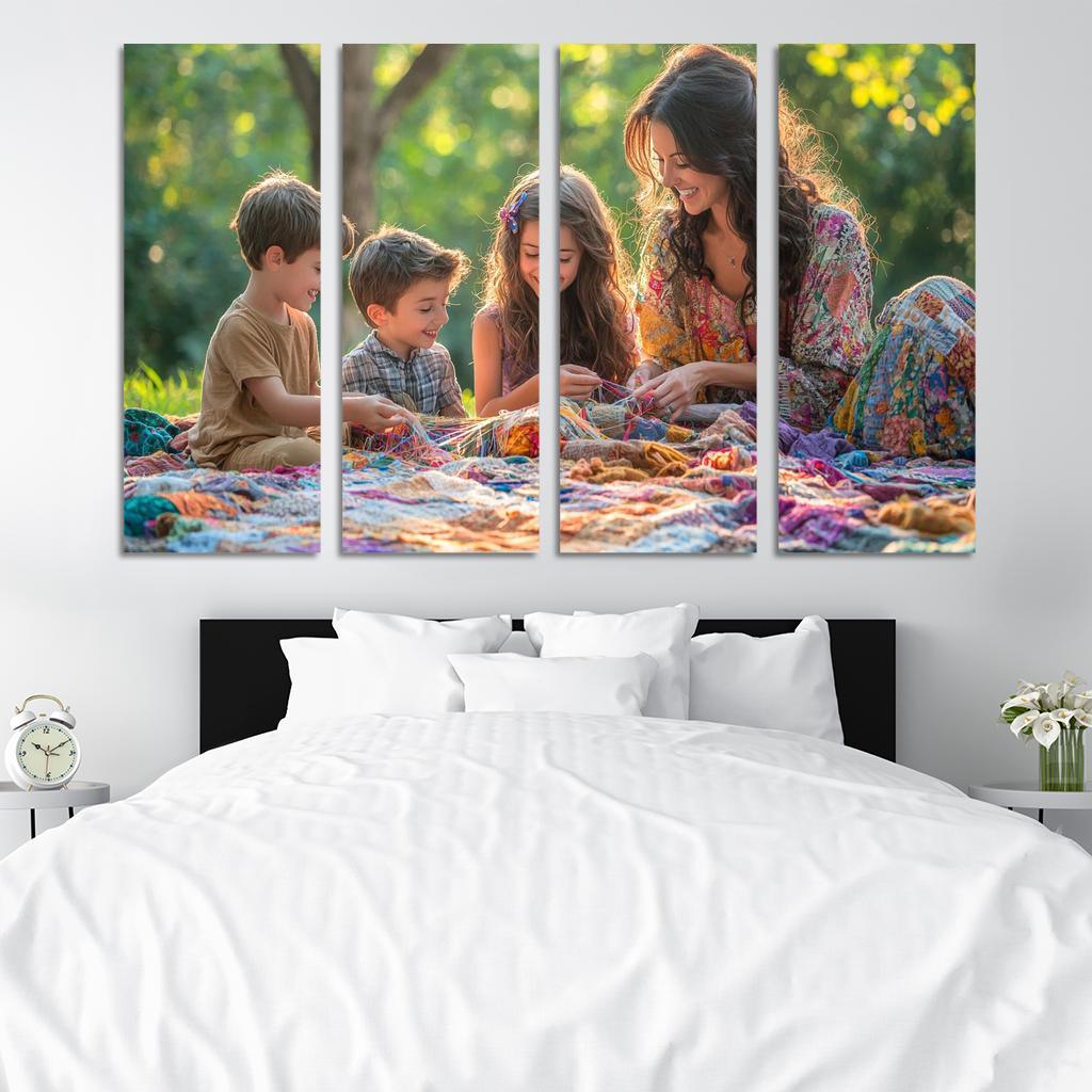 A Tapestry Of Love Threads Of Family Memories Custom Paintings Frame