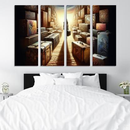 Voices Of Resilience The Refugee Experience Multi-panel Paintings