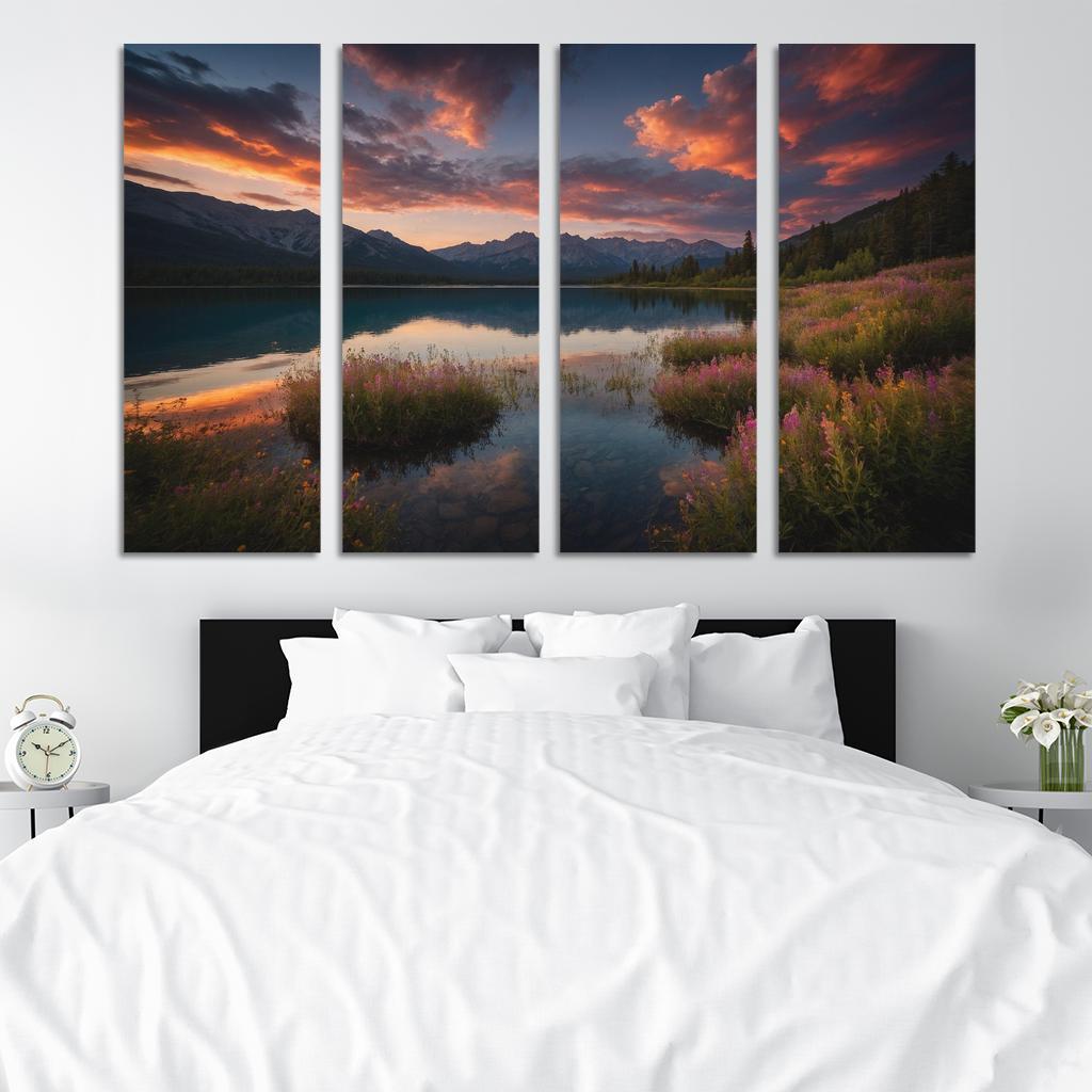 The Ethereal Glow Of Celestial Waters Oil Paintings Frame