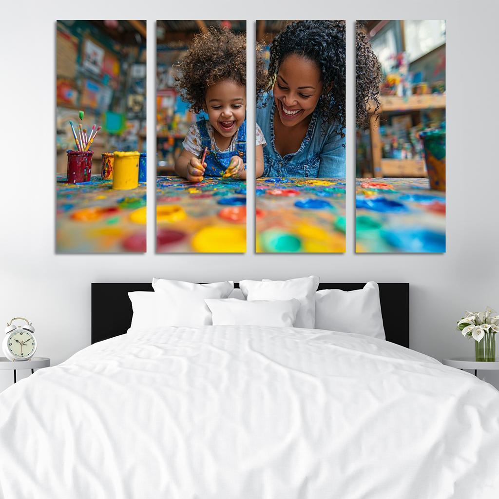 The Colors Of Her Love A Mothers Creative Spirit Canvas Paintings Frame