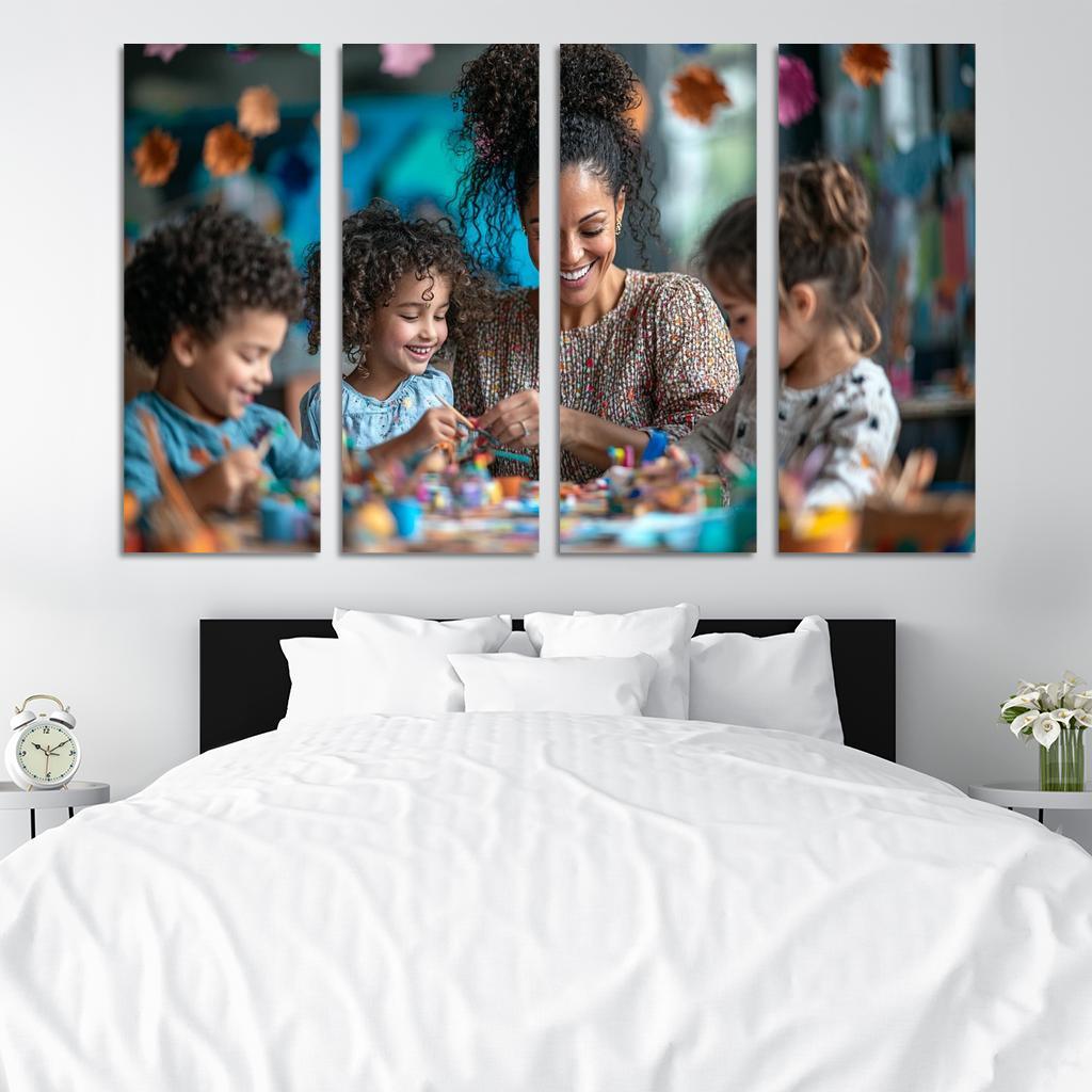 Crafted Memories A Mothers Handmade Love Modern Paintings Frame
