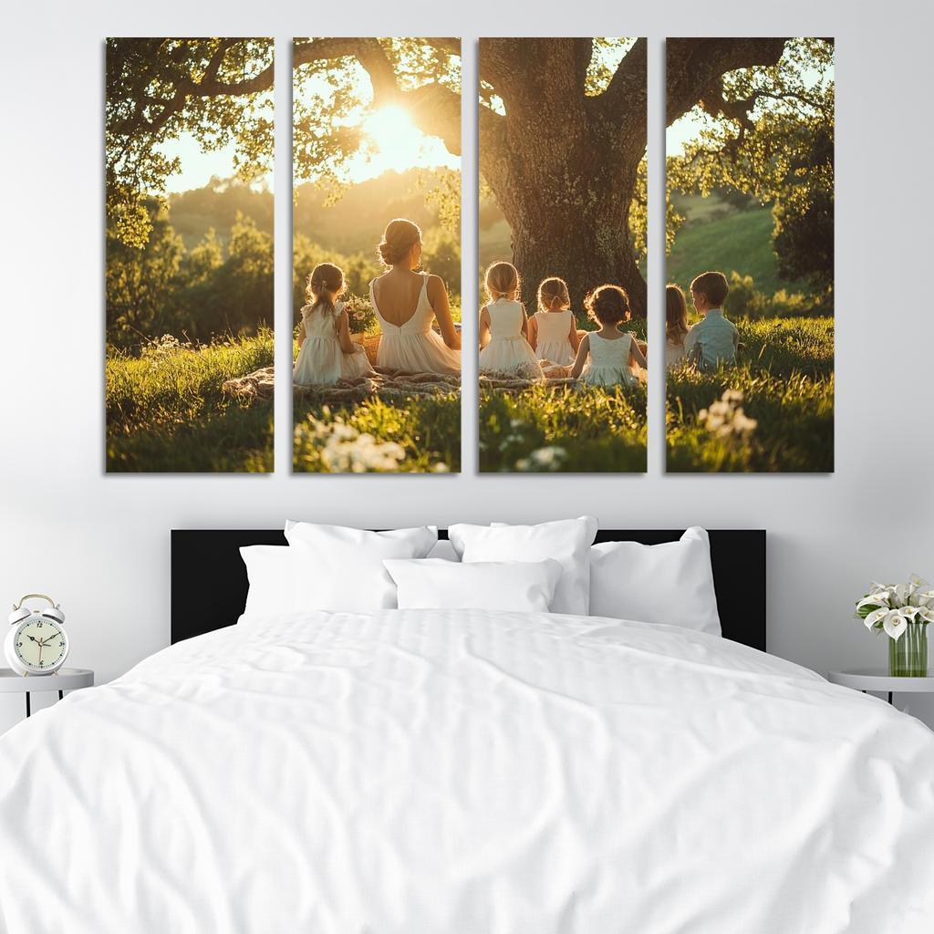Roots Of Love A Mothers Family Tree Canvas Paintings Frame
