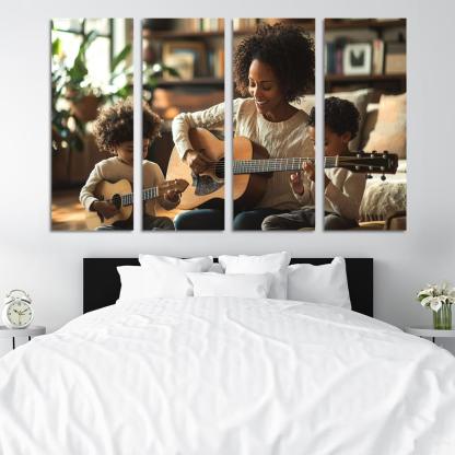 The Rhythm Of Our Hearts A Mothers Love Song Canvas Paintings Frame