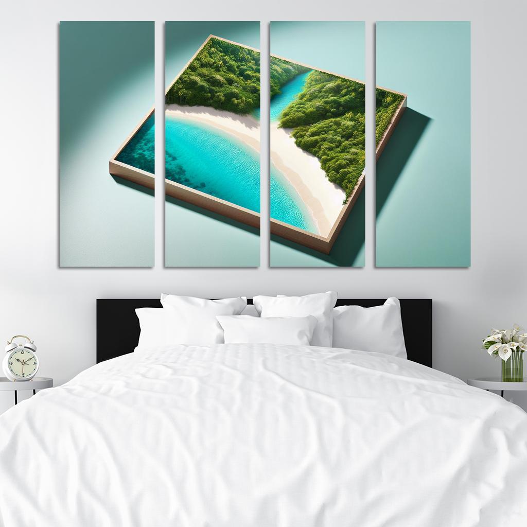 Secluded Shoreline A Hidden Treasure Abstract Paintings Frame