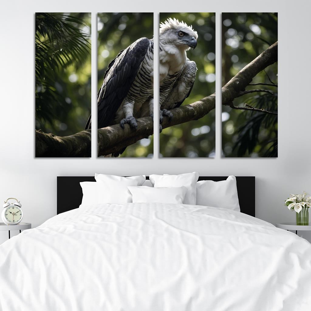 The Regal Harpy Eagle Master Of The Forest Canopy Modern Paintings Frame