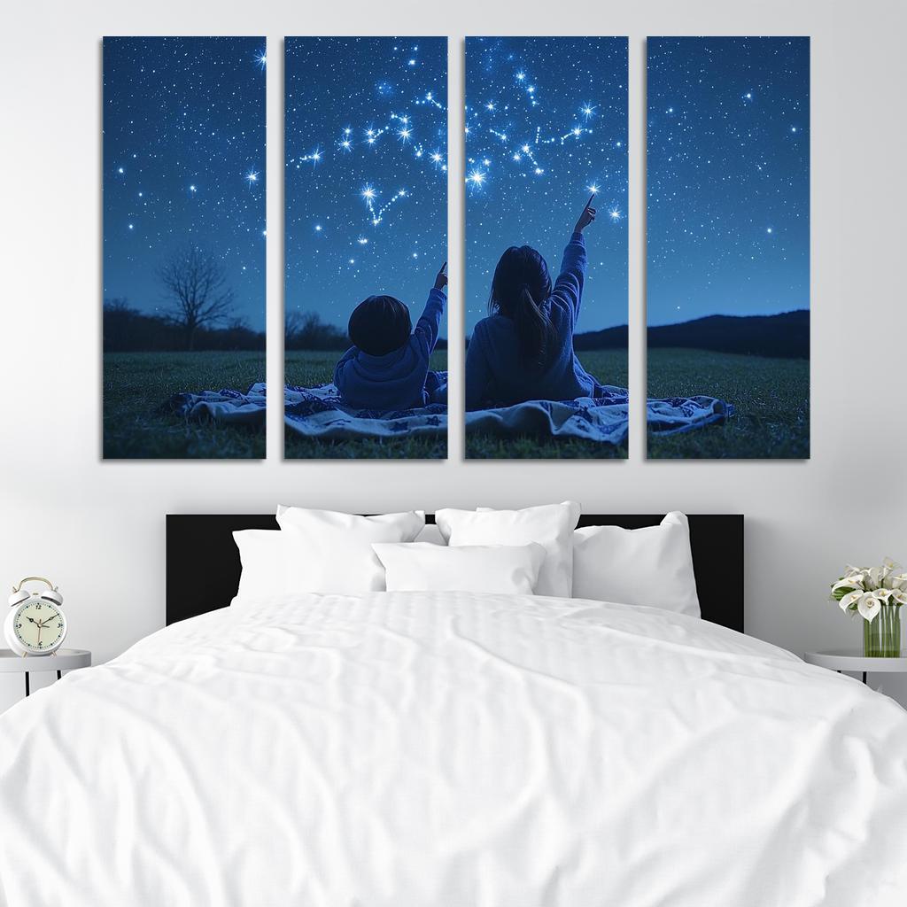 Guiding Stars A Mothers Light Canvas Paintings Frame