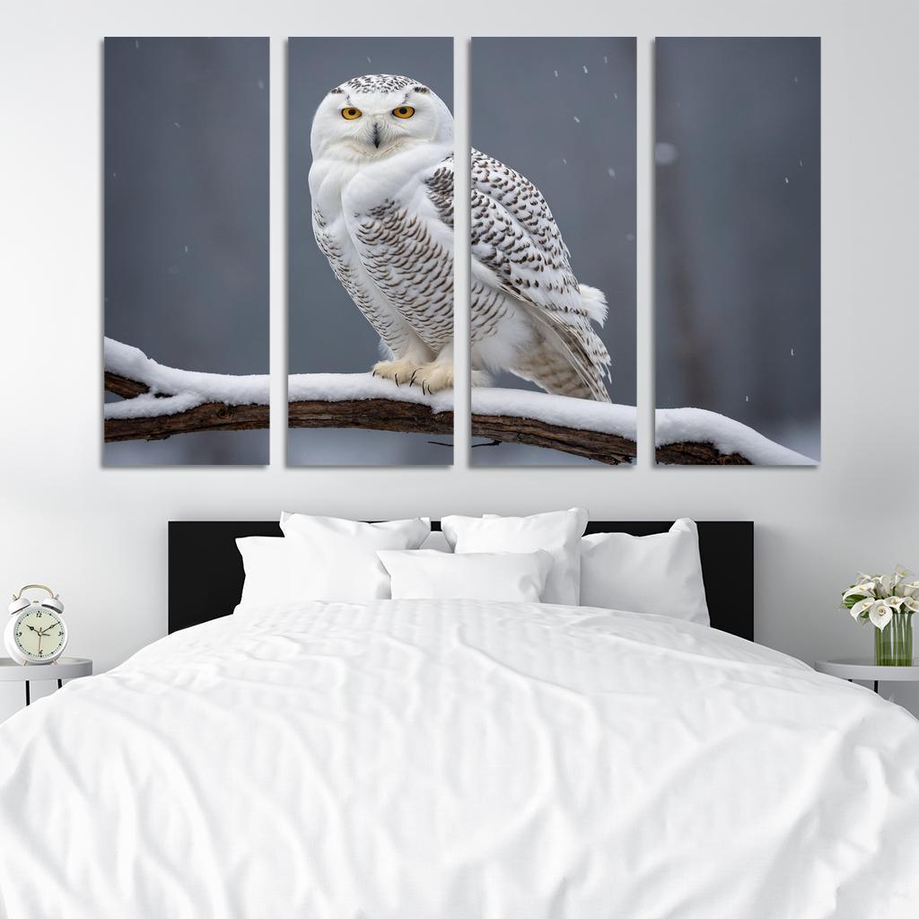 The Elusive Snowy Owl A Winter Wonder Custom Paintings Frame