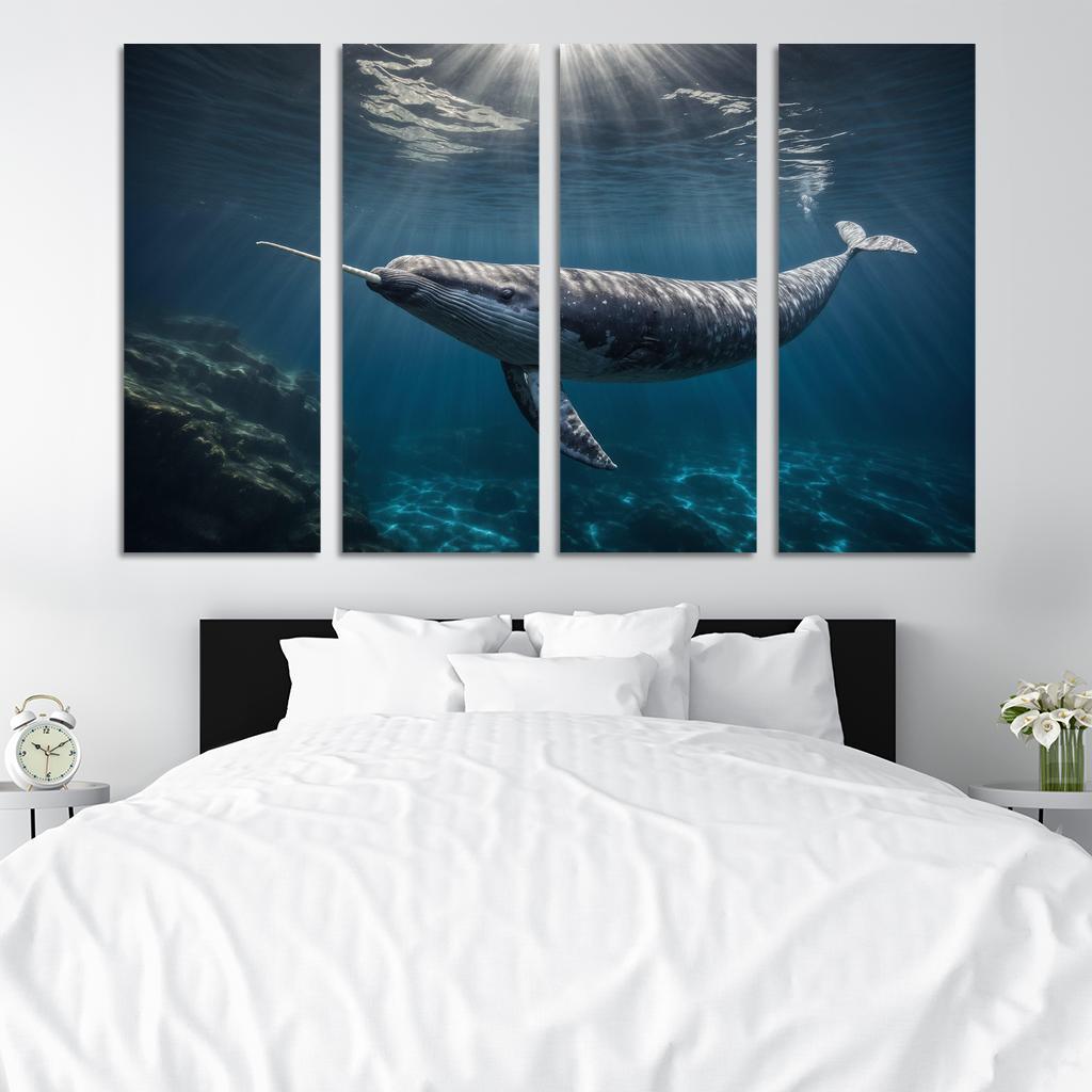 The Enigmatic Narwhal The Unicorn Of The Sea Framed Paintings