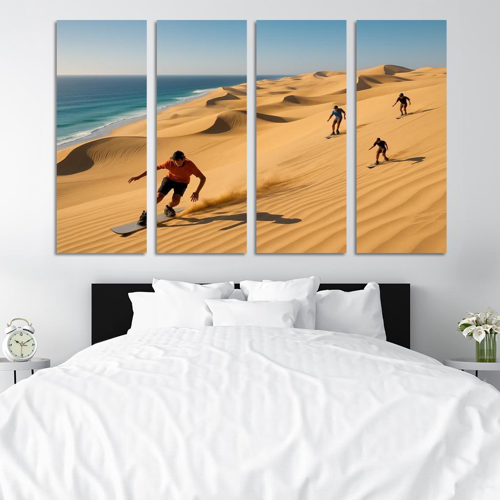 Whispering Dunes Coastal Adventure Custom Paintings Frame