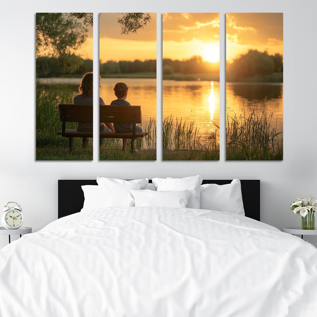 Moments Of Reflection A Mothers Guidance Custom Paintings Frame