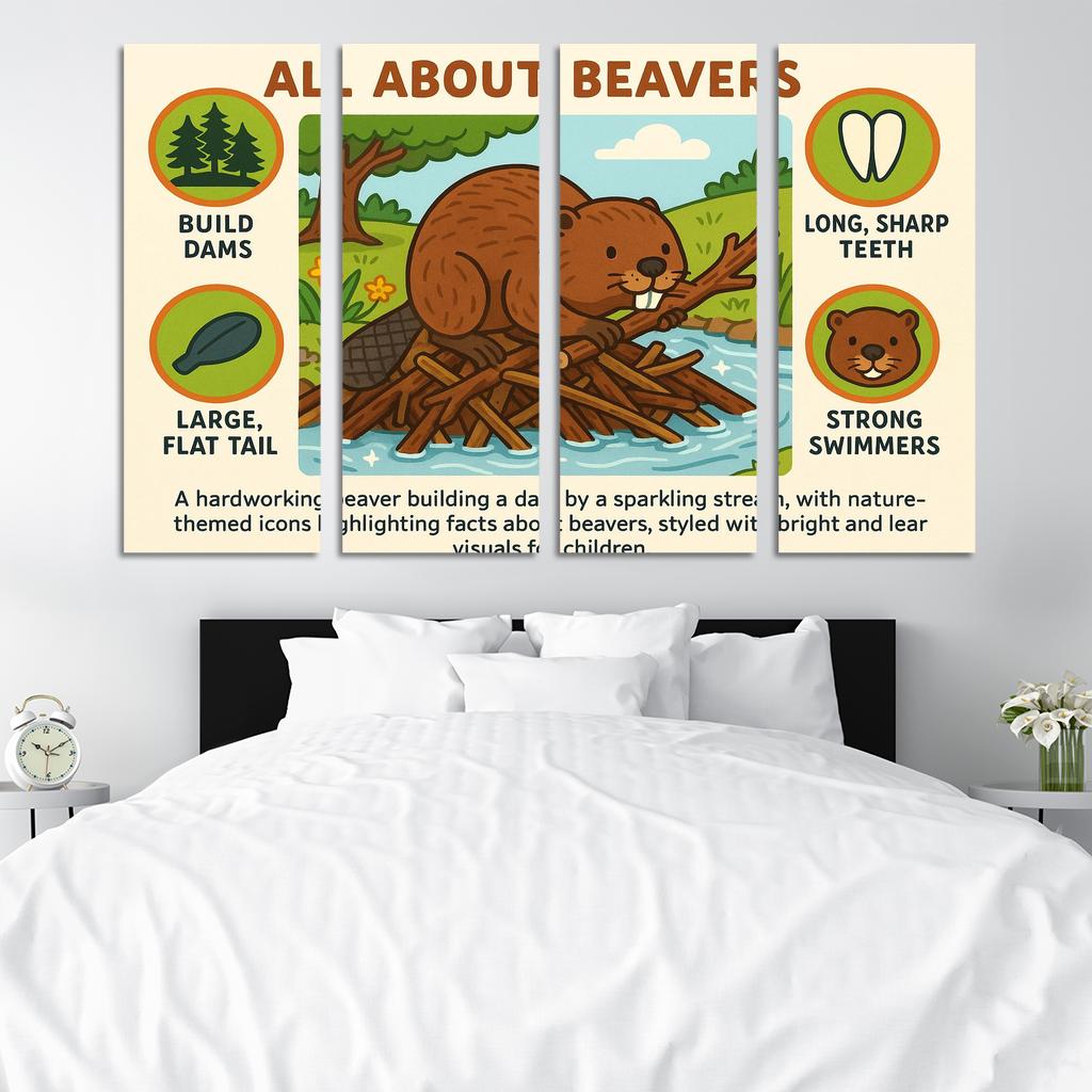 Brave Beaver Explorer Premium Artwork Frames
