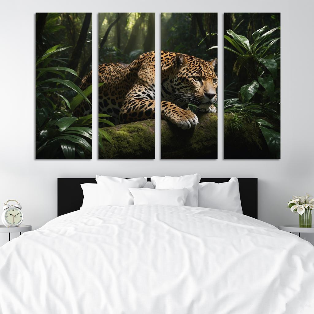The Mighty Jaguar Stealthy Forest Predator Canvas Paintings Frame